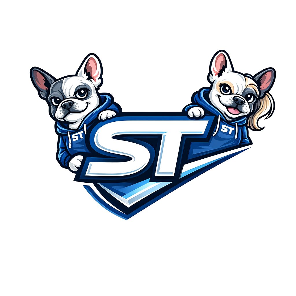 ST Active Together logo with bulldog mascots